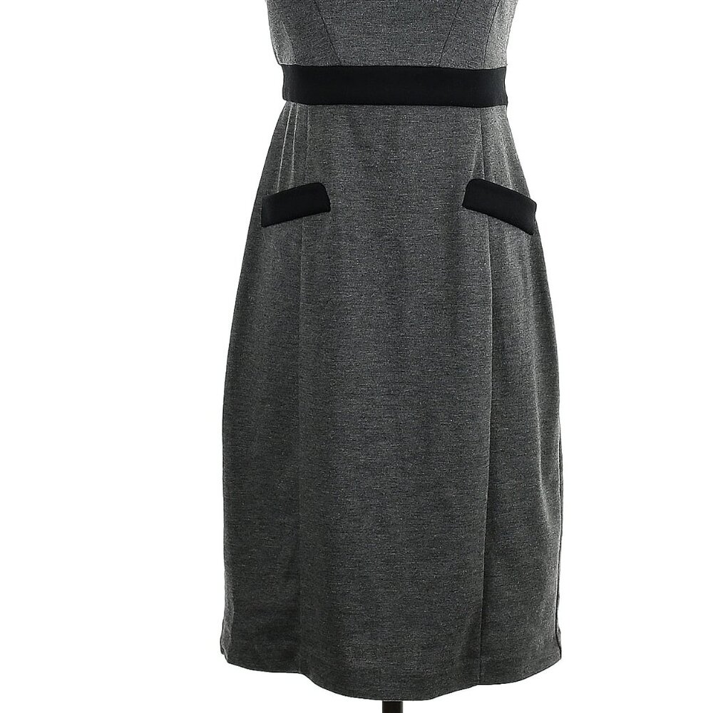 BOGO FREE, London Times Grey and Black knit dress, size 4 - Picture 2 of 11